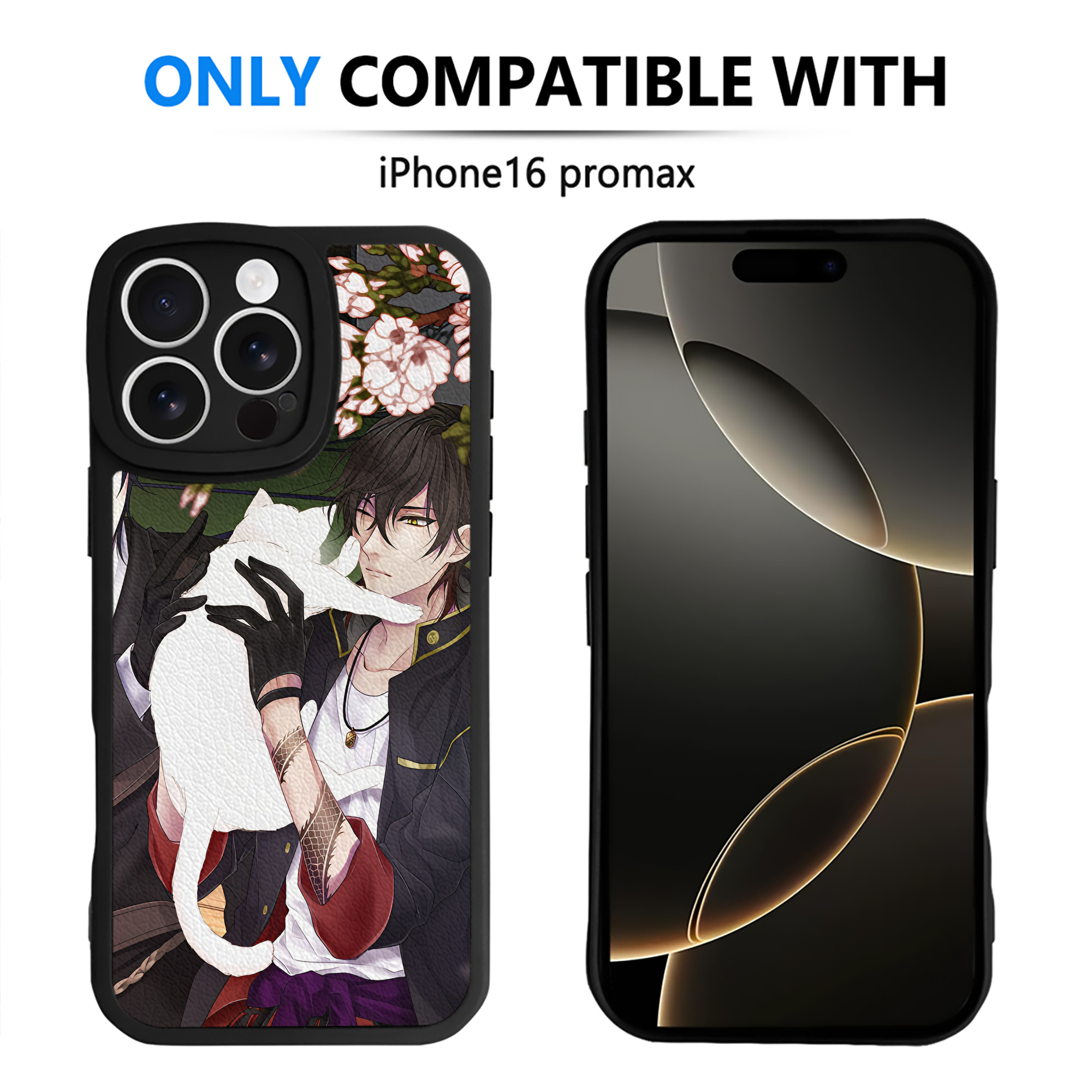 （画像用） 刀剣乱舞 Touken Ranbu 【iPhone 16シリーズ対応】シリコンスマホケース（レザー調） 材質：シリコン